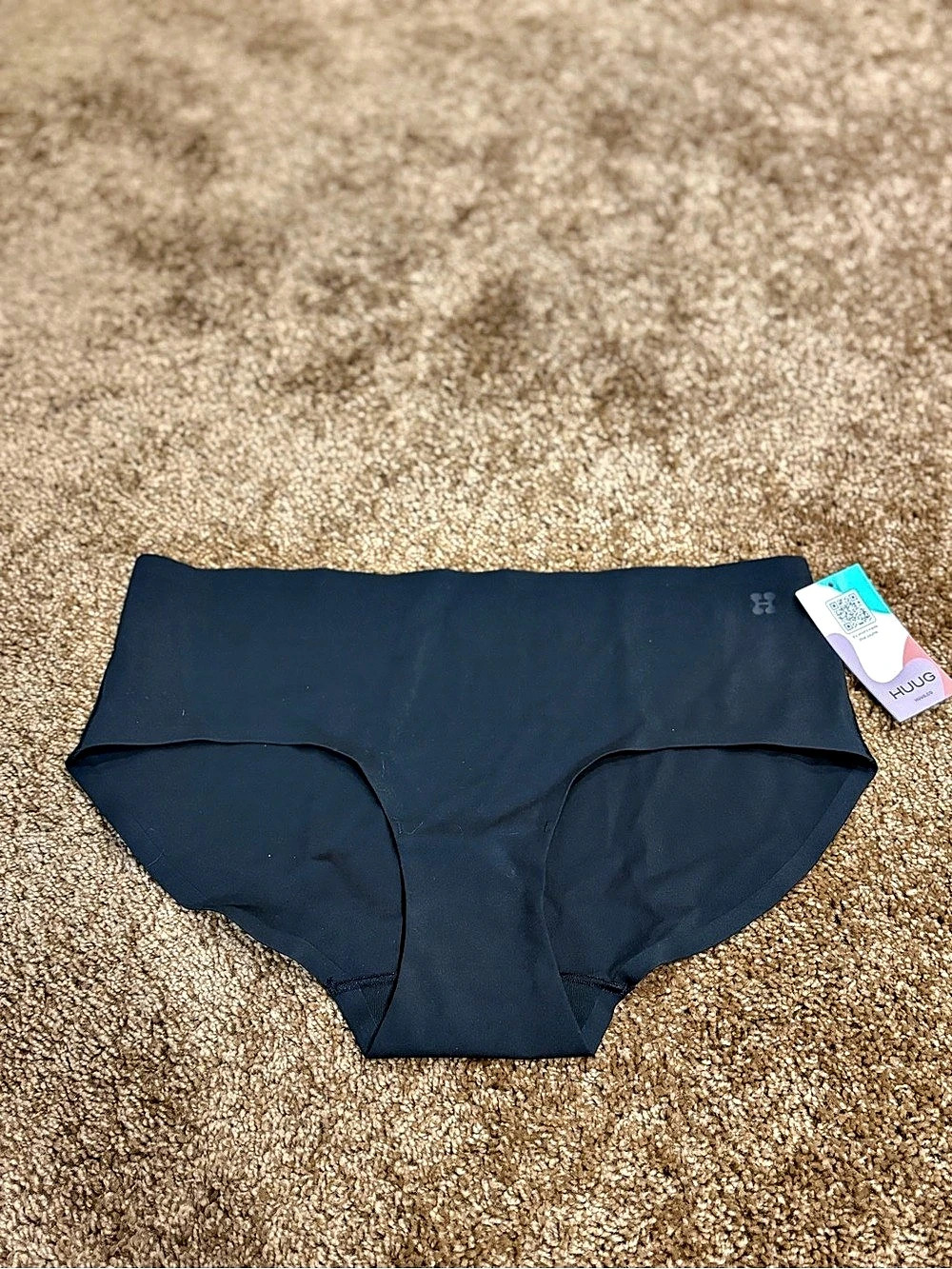NWT Huug Hipster Panties Black Size Large